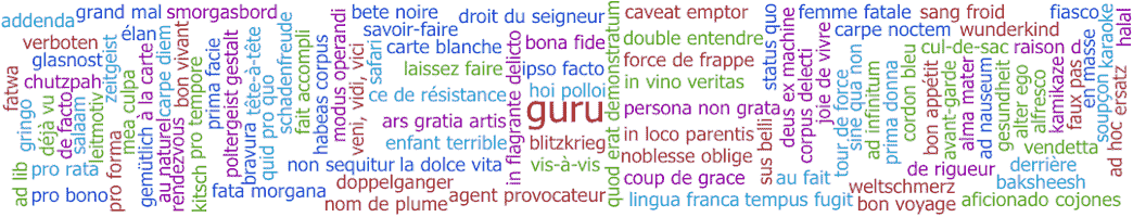 common foreign words in english